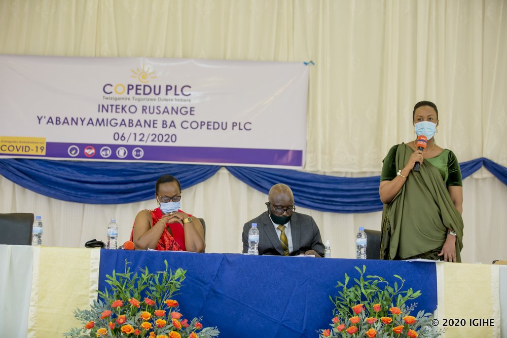 The  Rwf 1.4 billion profit was announced during shareholders' meeting.  