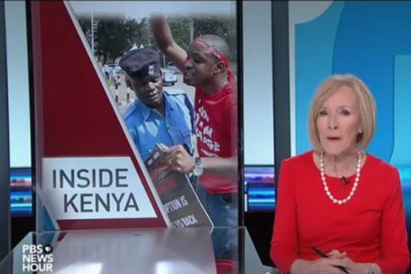 A screengrab of the mini documentary on graft in Kenya, aired and distributed by US public broadcaster, PBS on Monday.