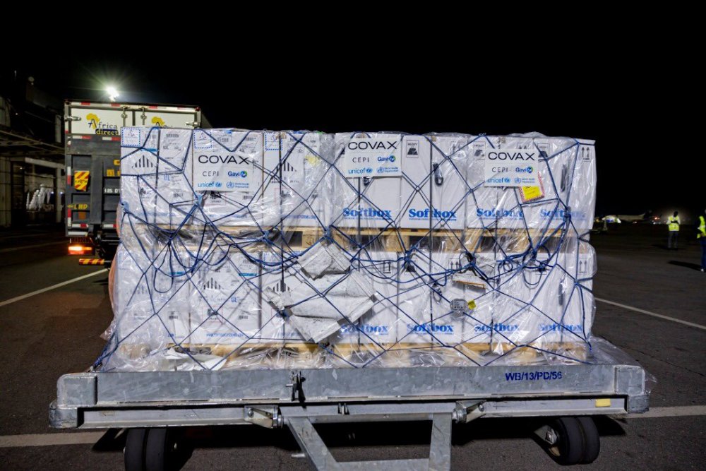 The shipment of Pfizer doses arrived at Kigali International Airport on Wednesday 27th October 2021.