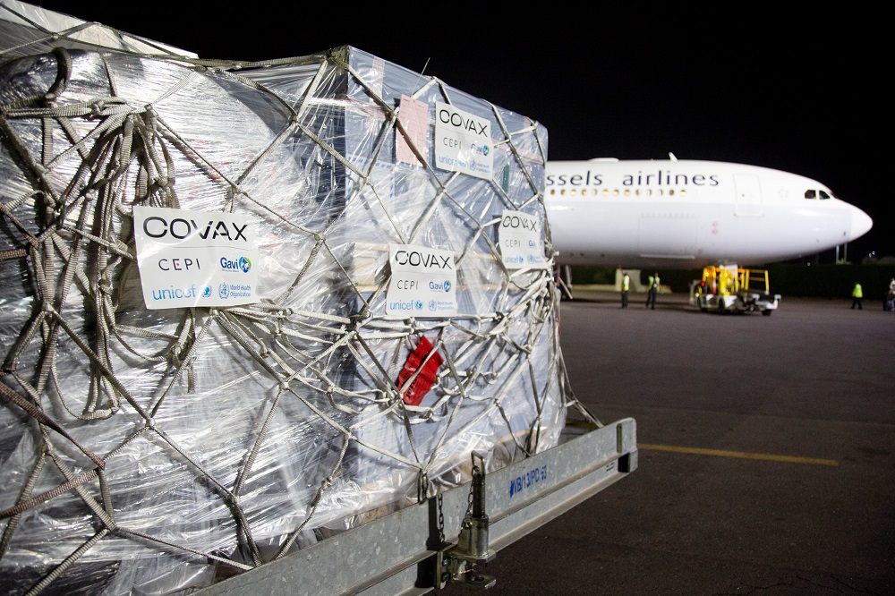 The vaccines have been delivered through COVAX initiative. 