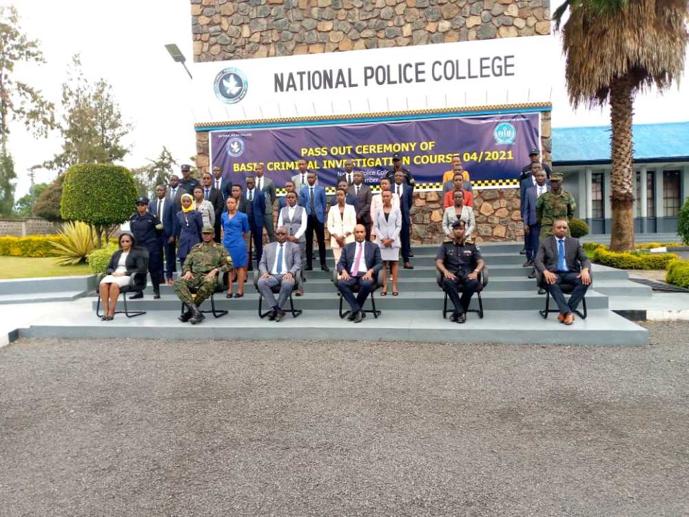 The ceremony took place at the National Police College in Musanze District.