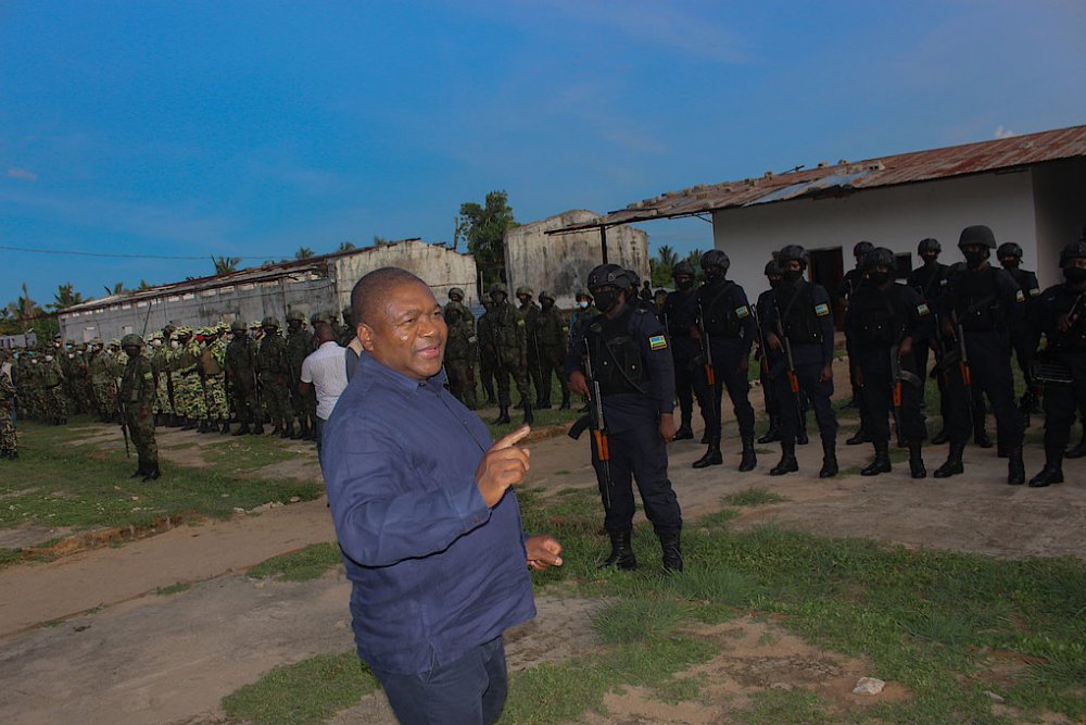 Nyusi thanked the forces for the good work done in fighting terrorists.