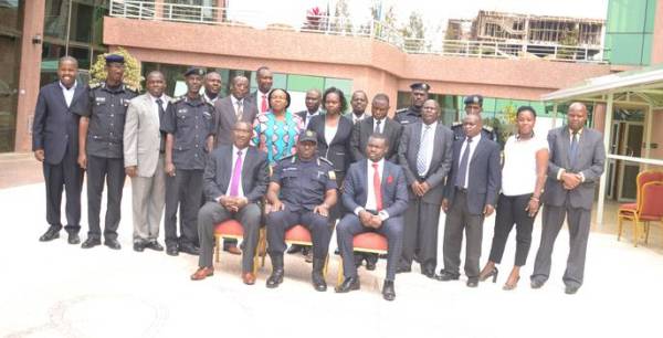 Officials and participants pose in a group photo after the meeting in Kigali yesterday.
