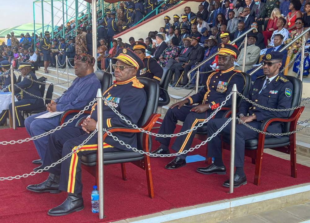 IGP Dan Munyuza attended the ceremony at an invitation of now his former counterpart, Lt. Gen. Ndeitunga. 