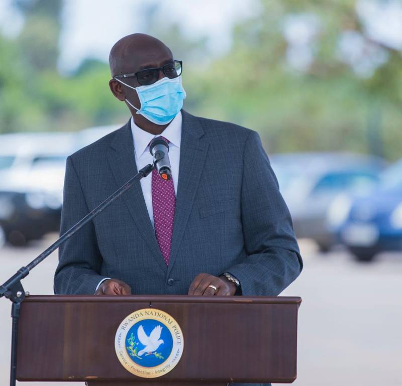 The Minister of Justice and Attorney General, Johnston Busingye delivers his remarks at the event.