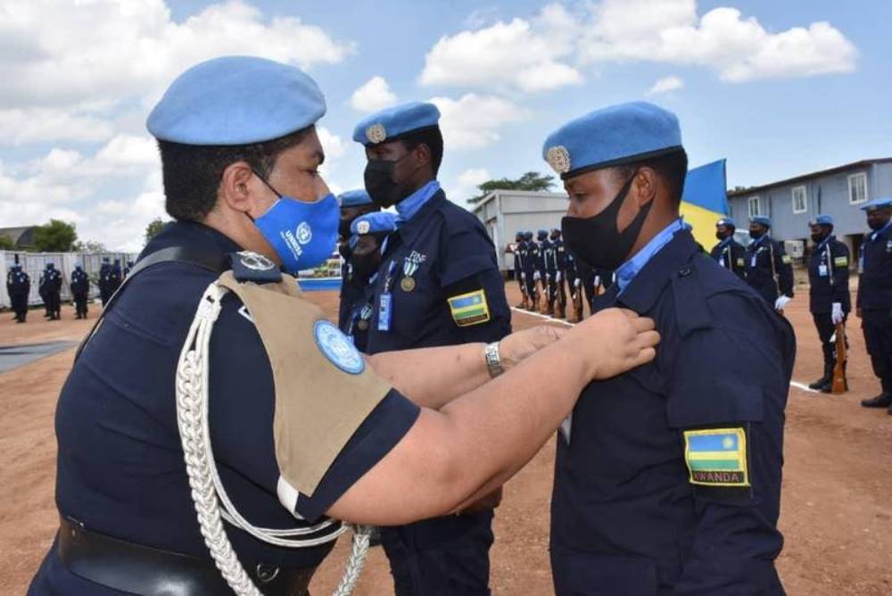 The majority of decorated FPU-3 contingent are women. 