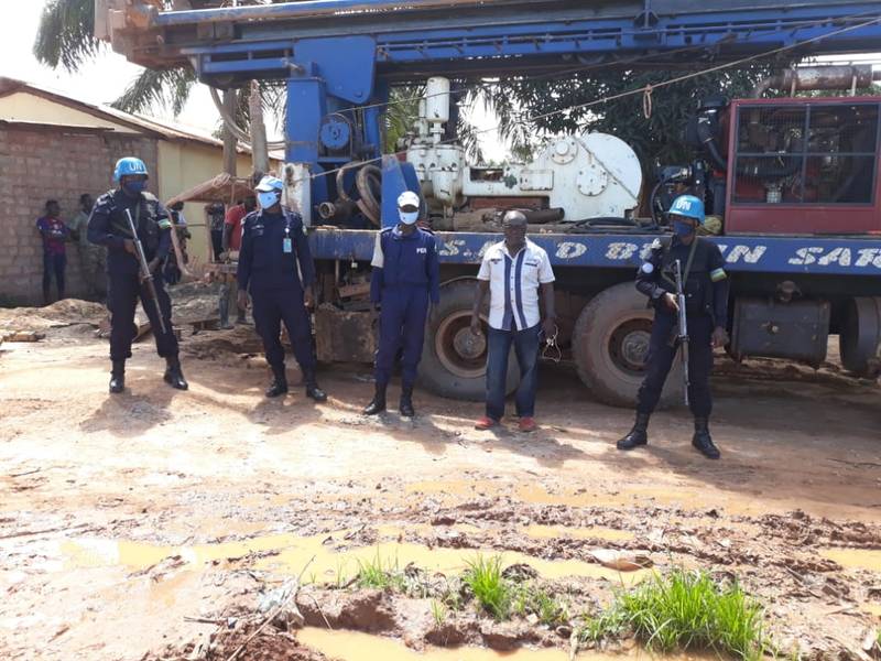 The official ground breaking ceremony for the construction of the boreholes was held on July 14, 