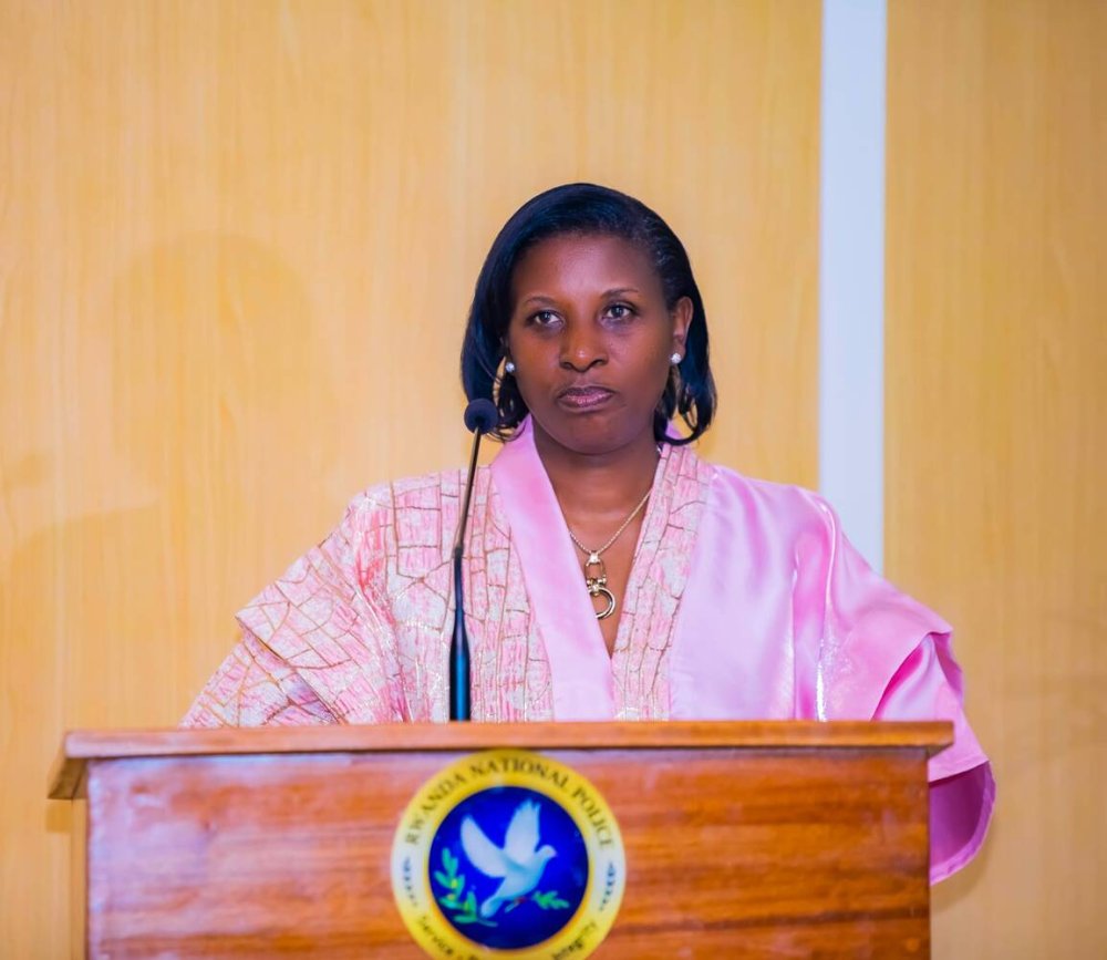 The Deputy Inspector General of Police (DIGP) in Charge of Administration and Personnel, DCG Jeanne Chantal Ujeneza, presided over the send-off ceremony of the junior and Non-commissioned Officers, at the RNP General Headquarters in Kacyiru.