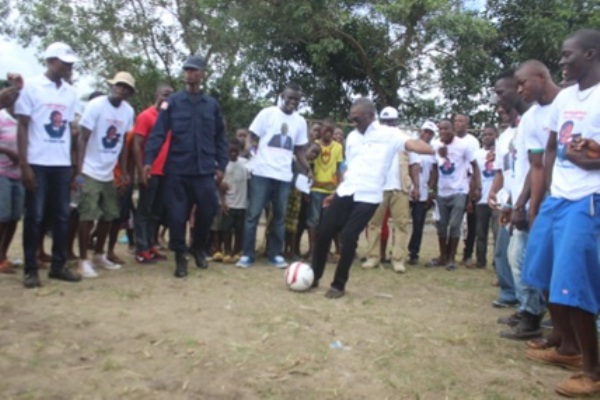 The Alternative National Congress (ANC) political leader who took the kick-off for a football and kickball tournament Saturday called on Liberians to take interest in the electoral process by exercising their rights through the ballot box.