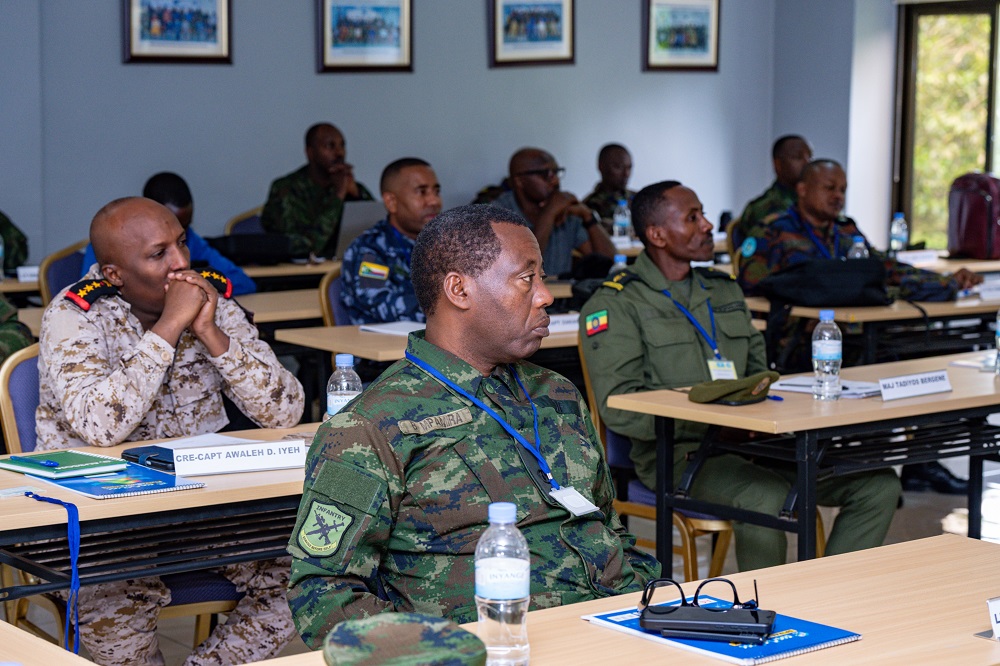 The training was attended by military senior officers from 6 Eastern African Standby Force member states, namely Burundi, Djibouti, Ethiopia, Kenya, Rwanda and Uganda, as well as the EASF Headquarters.