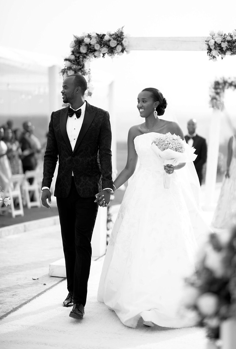 Ange Ingabire Kagame and Bertrand Ndengeyingoma gave birth to their first child on July 19, 2020
