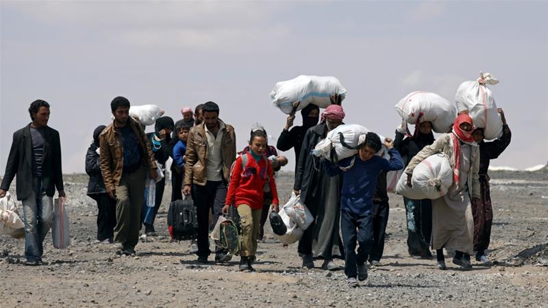 The UN says at least 23,544 people have been displaced from May 18-22 due to the fighting in Raqq