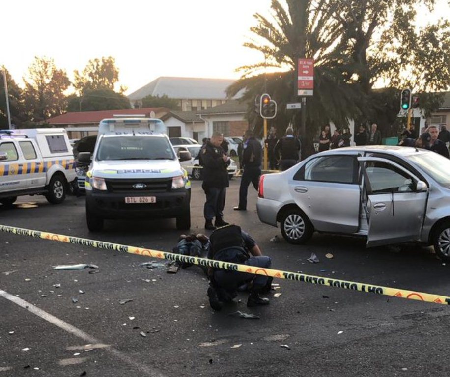 Camille Nkurunziza has been shot dead in South Africa as he confronted police officers with a knife