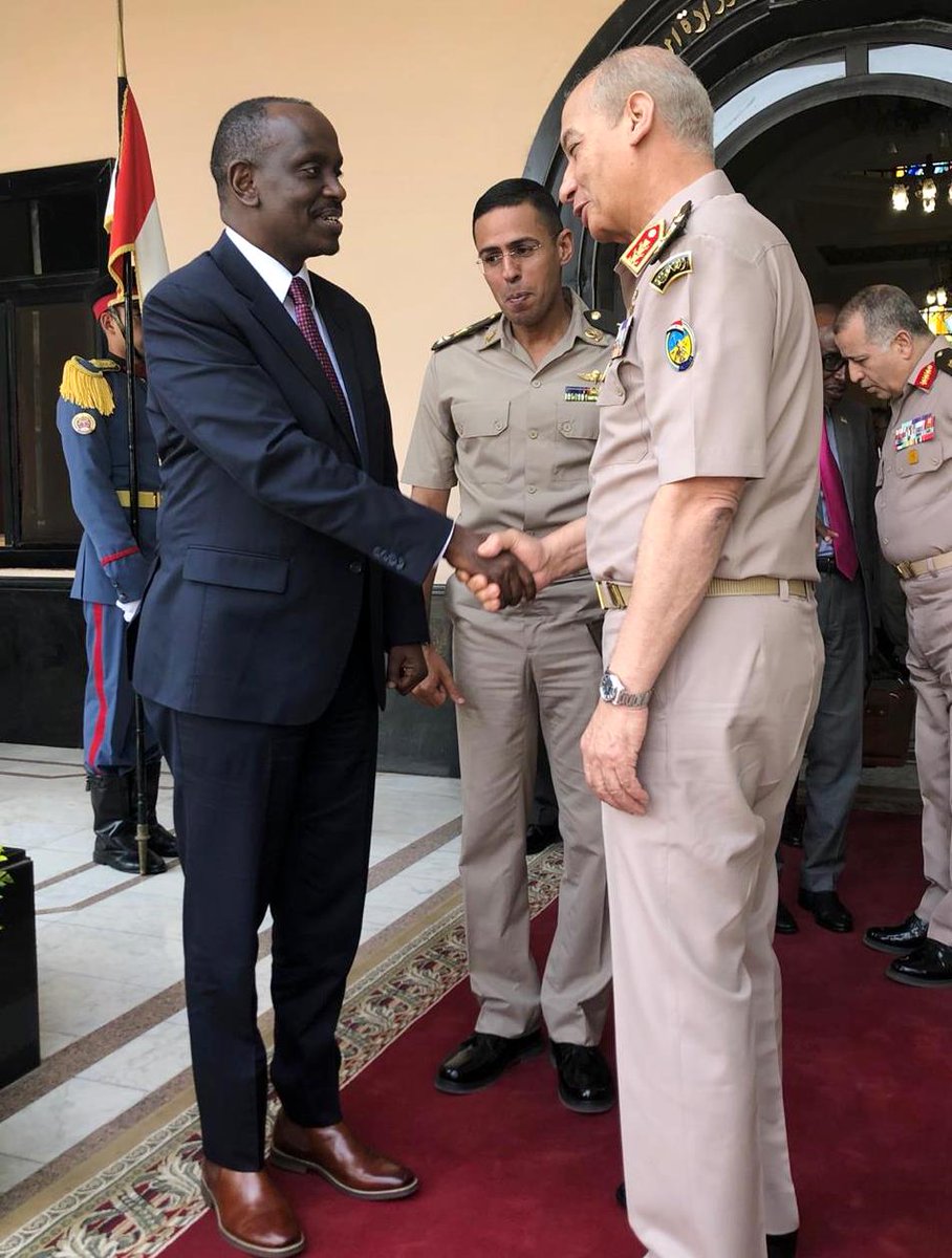 During his visit, Minister Sezibera also had a meeting with Gen. Mohamed Zaki, Minister of Defense of the Arab Republic of Egypt