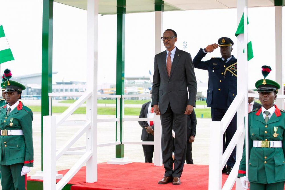 President Paul Kagame has arrived in Abuja, Nigeria for a two day visit