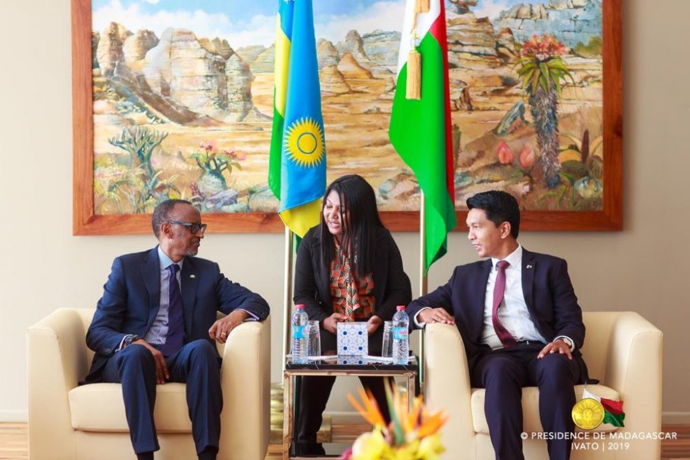 President Kagame held a tête-à-tête with his host President Andry Rajoelina