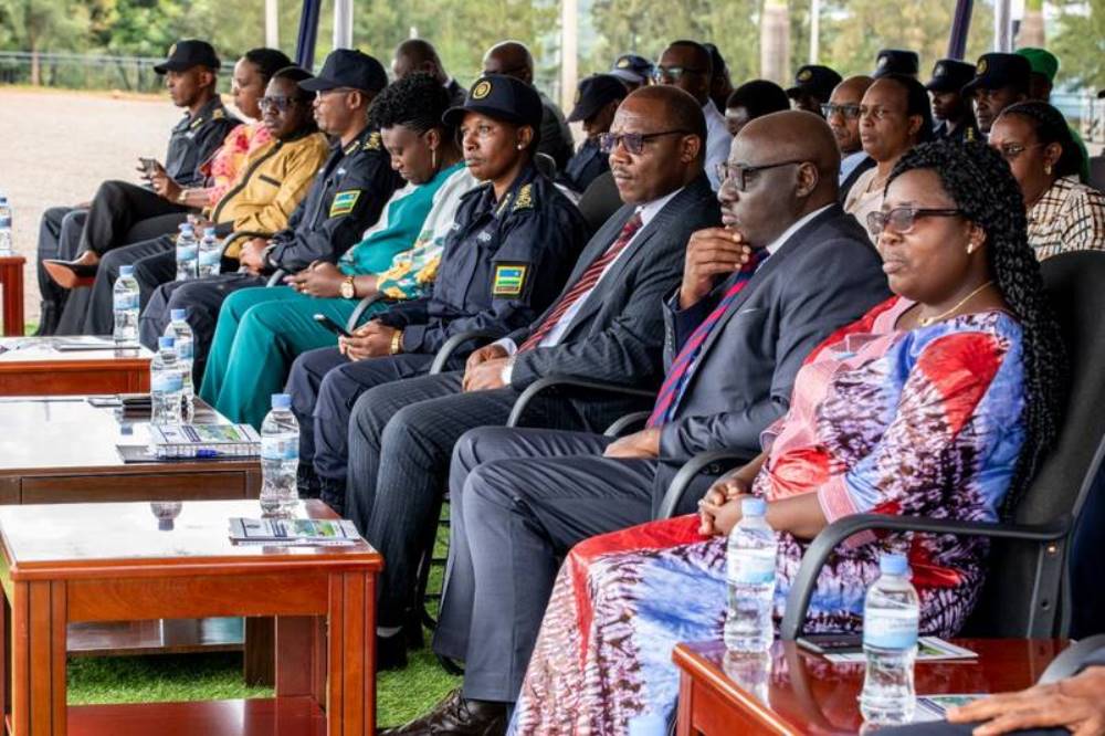 Officials attending the pass out ceremony in Rwamagana District.  
