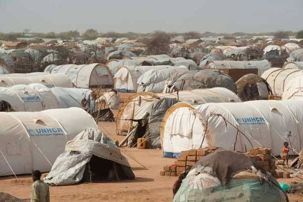 Tents fill the outskirts of Dagahaley in Kenya's Dadaab refugee camp.