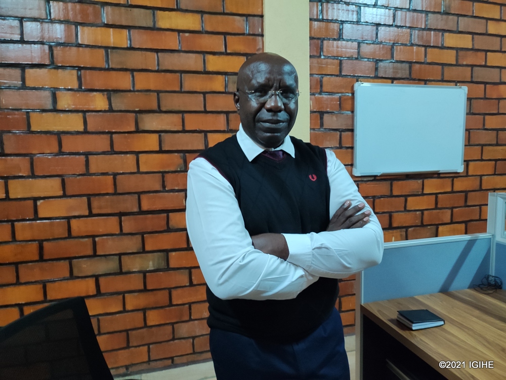 Former Premier, Dr. Habumuremyi after release from prison.  