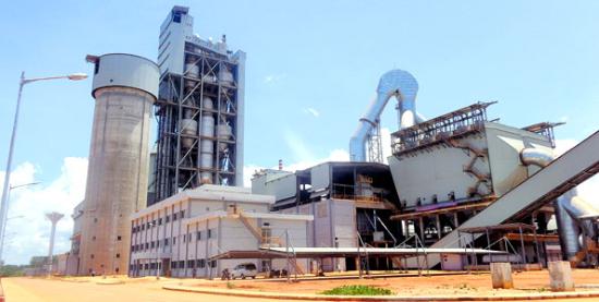 Dangote Cement plant in Mtwara, Tanzania. 