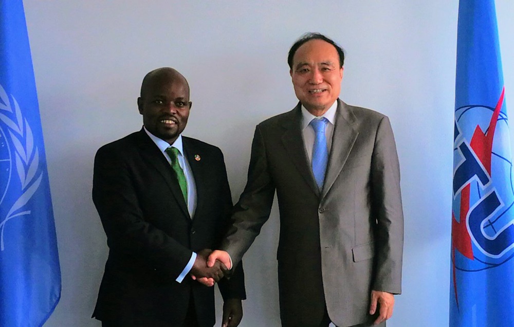 Minister Nsengimana held talks with Houlin Zhao, the Secretary-General of the International Telecommunication Union