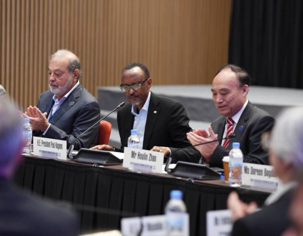 Kagame speaks in Kigali while co-chairing the Broadband Commission for Sustainable Development.