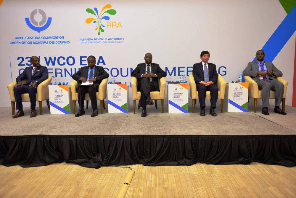 Prime Minister, Dr. Eduard Ngirente (C) joins other leaders in the 23rd Governing Council of the World Customs Organization - East and Southern Africa Region (WCO-ESA)