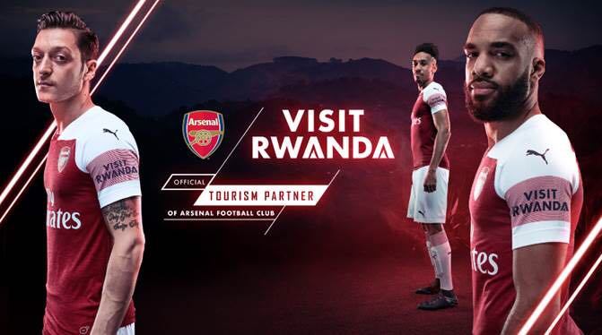 The three-year partnership will see the new “Visit Rwanda” logo featured on the left sleeve of all first team, under-23 and Arsenal Women’s matches