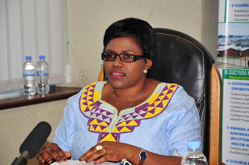 The Minister of MIDIMAR, Jeanne d’Arc DeBonheur