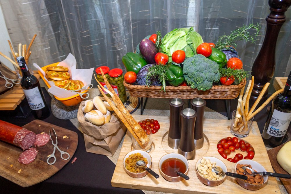 Delectable antipasti accompanied wines