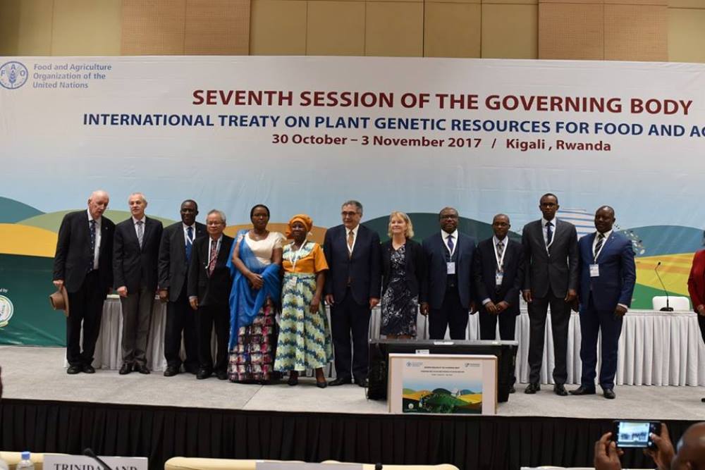 Delegates pose in a group photo