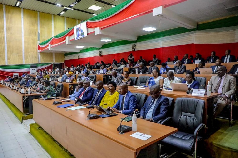 Ndirakobuca appeared before Parliament to present how the government had implemented the 2024/2025 national budget.