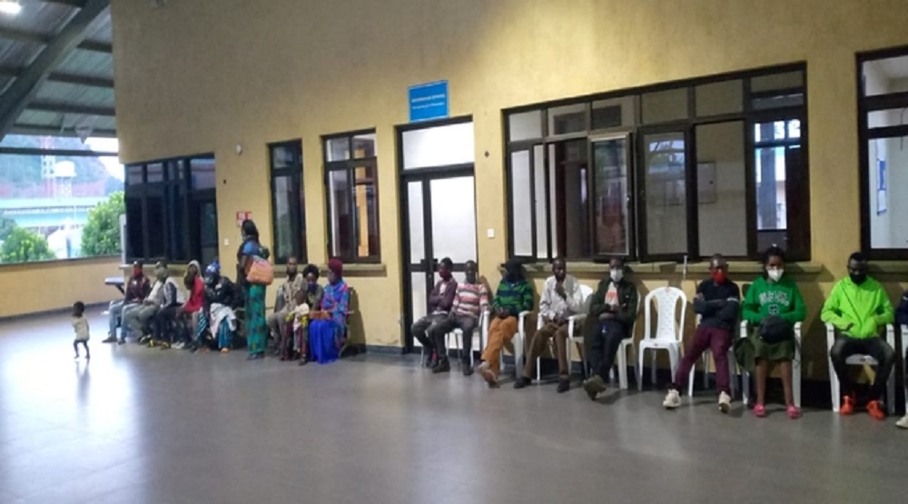 Some of deportees who arrived through Kagitumba border on Wednesday 17th November 2021. 