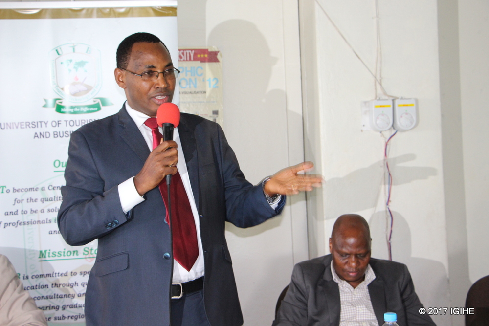 UTB Vice Chancellor, Dr Callixte Kabera