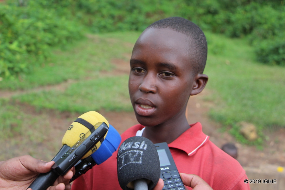 Desire Manzi says he will no longer travel long distances looking for water which saw him get late to school