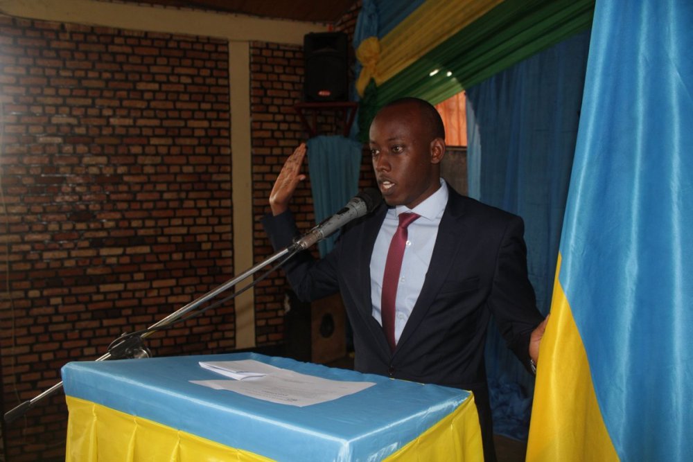 Ange Sebutege was elected the new Huye mayor 