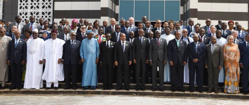 Heads of States and Government in a group photo yesterday