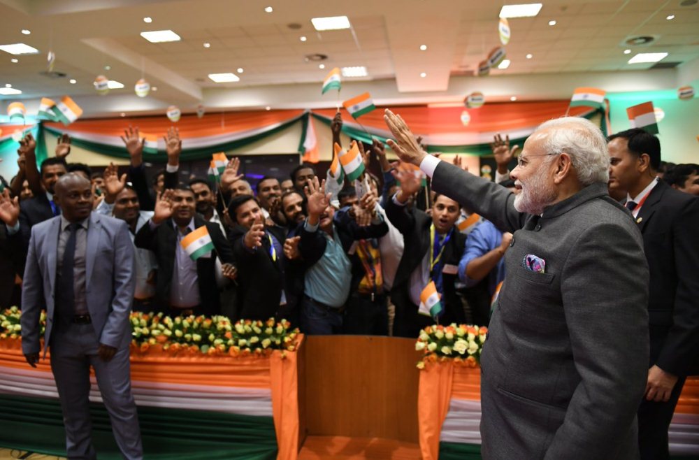 Yesterday, Narendra met Indian community in Rwanda
