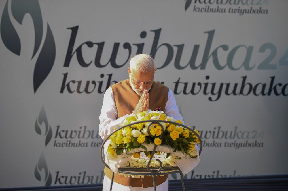 Narendra pays tribute to the victims of the genocide