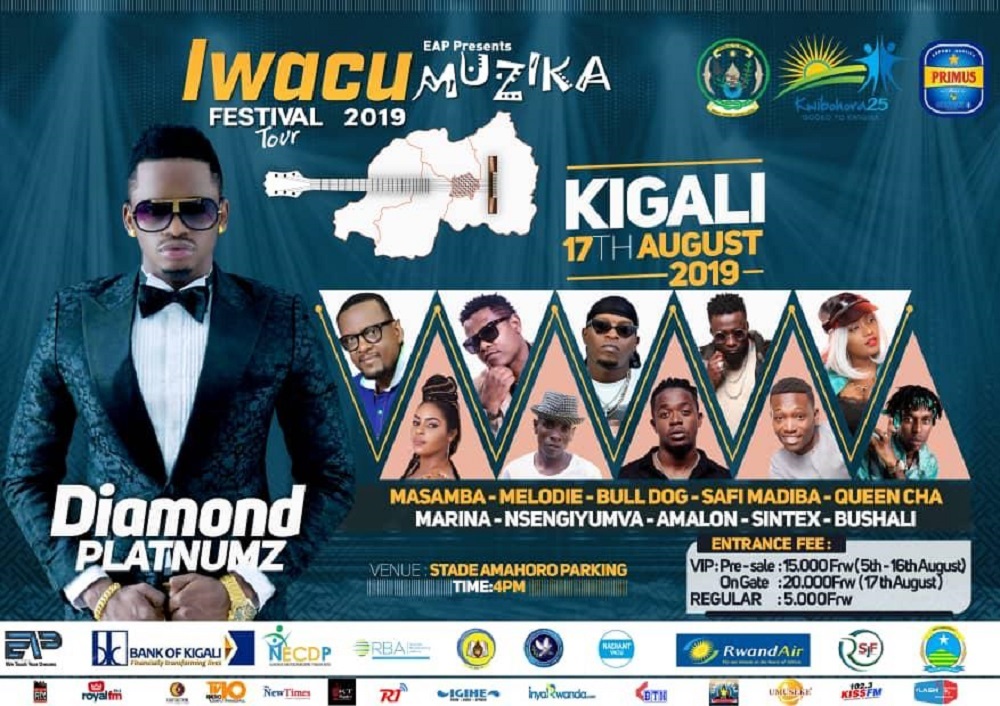 Organizers of Iwacu Muzika Festival have released a list of artistes to feature in the last Iwacu Muzika concert