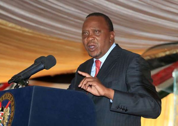 President Uhuru Kenyatta speaks during the national prayer breakfast meeting held at Safari Park Hotel on June 3, 2016. The President has made it clear the impasse can only be broken through Parliament but Mr Odinga says he does not want to go that way.