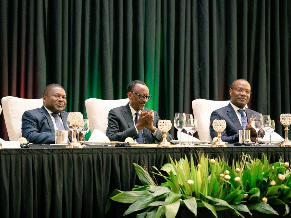 Kagame hosted visiting President, Nyusi at a State Banquet