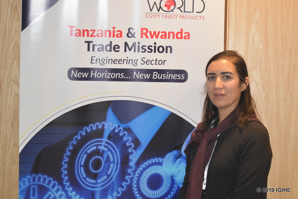 The representative of investors from Egypt, Dina Helal
