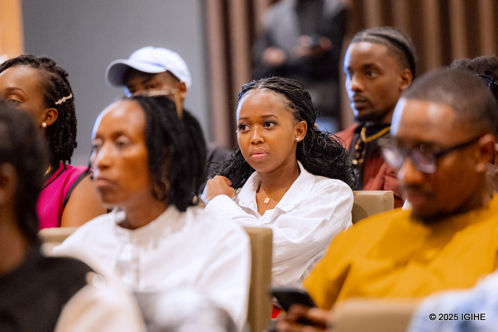 The session attracted a diverse audience, including prominent Rwandan artists like rapper Kenny K-Shot.