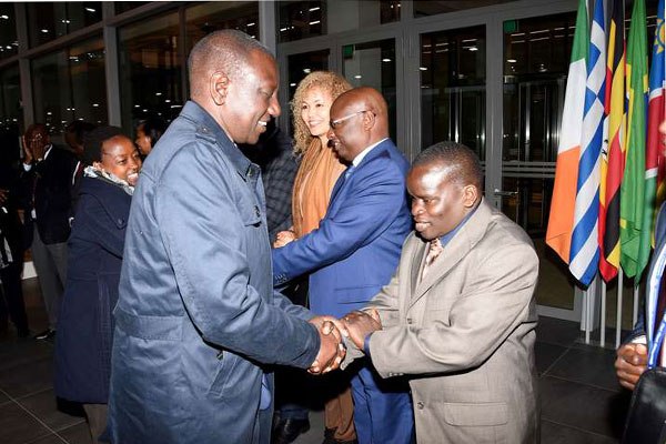 Deputy President William Ruto and Joshua Sang' at ICC in the Hague.