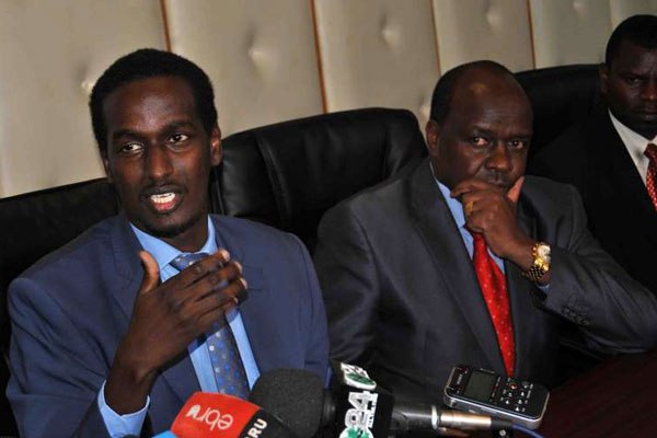 Non-government organisations (NGOs) Coordination Board Chief Executive Officer Fazul Mohamed (left) at a press conference on January 31, 2014.