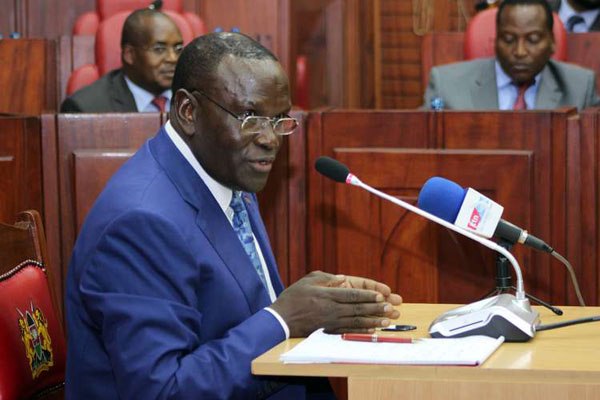 Cabinet Secretary for Health Cleopa Mailu when he appeared before MPs for vetting on December 11, 2015.