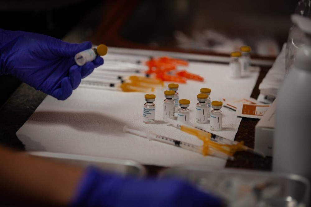 Doses of monkeypox vaccine are pictured in Chicago, the United States, on July 25, 2022. (Photo by Vincent Johnson/Xinhua)
