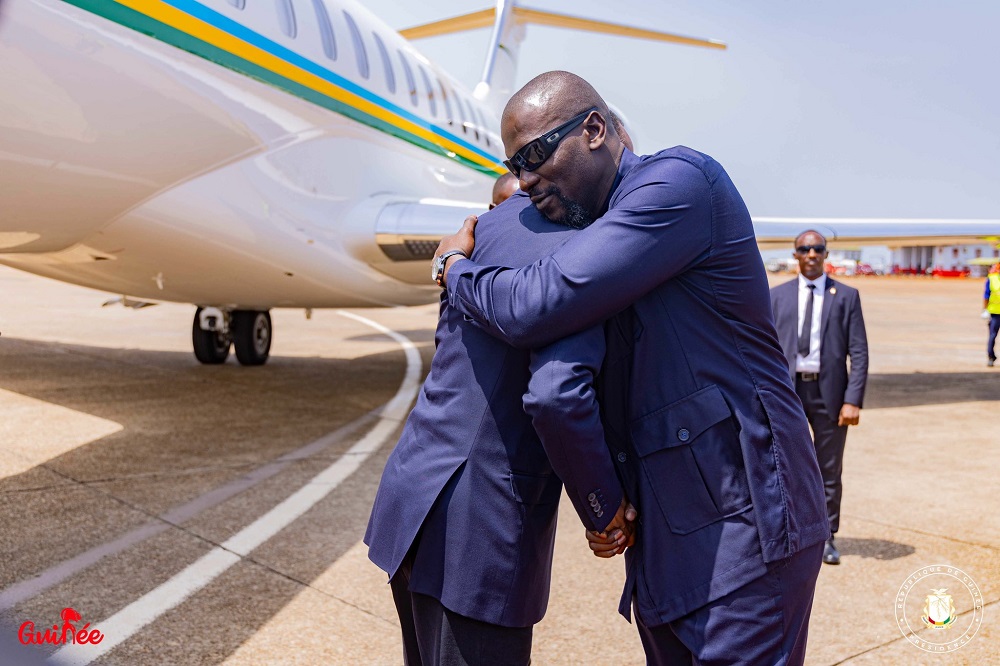 Gen Doumbouya was pleased to meet again with President Kagame in Conakry.