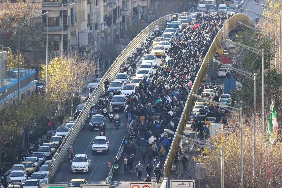 The unrest began in Tehran’s Grand Bazaar over the plunging value of the rial and soaring inflation and has since spread across the country.